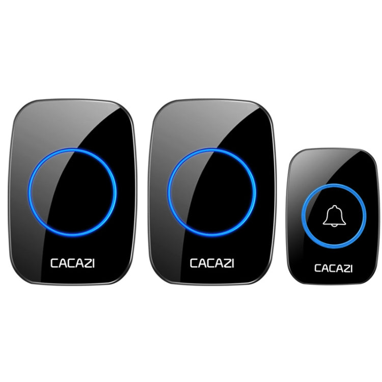 CACAZI A10DC 1 To 2 Battery Type Home Smart Waterproof Electronic Wireless Doorbell CACAZI A10DC 1 To 2 Battery Type Home Smart Waterproof Electronic Wireless Doorbell